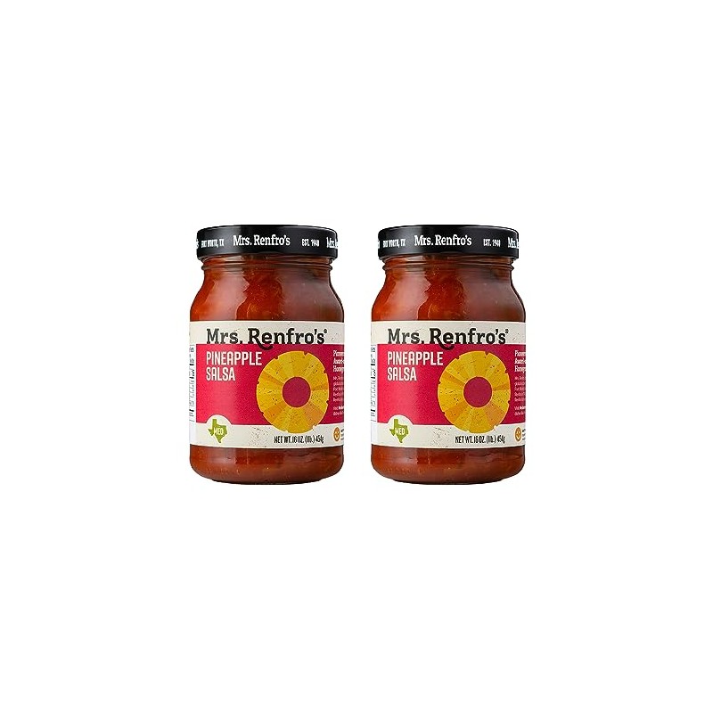 Mrs. Renfro’s Pineapple Salsa – Gluten Free (16-oz. jars, 2-pack)