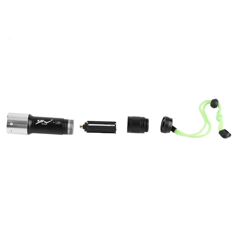 eecoo LED Dive Torch, T6 6000LM Waterproof Flashlight, 100M Underwater