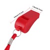 OBKJJ Red Emergency Whistle with Lanyard, 48 Pack Coach Whistle