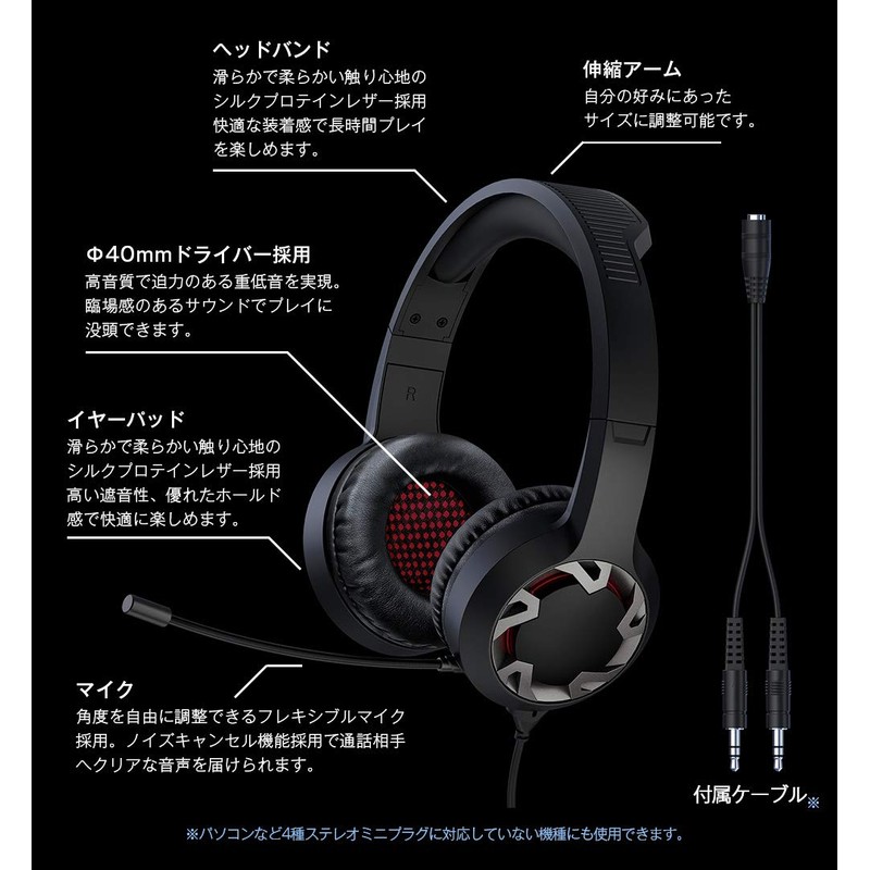 ALLONE VTH-GH1BK Gaming Headset Wired Deep Bass Clear Dynamic Headset