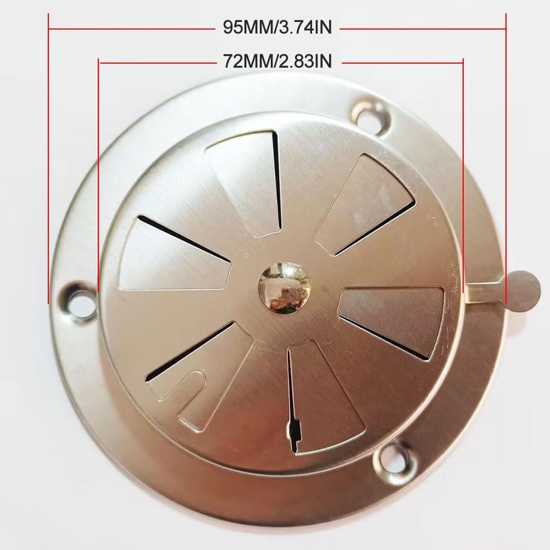 Ventilation rosette ventilation plate gill fan stainless steel ventilation rosette,