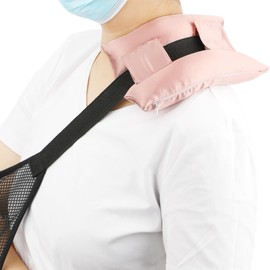 BNRendles Satin Neck Pad Strap Cushion for Arm Sling Pillow Comfort Support Padding Rotator Cuff Replacemet Surgery Elbow Brace Carry Padded Cover Broken Wrist Hand Injury, Coral
