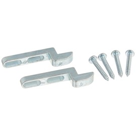 Slide-Co 121996 Sliding Screen Heavy Duty Door Latch Strike, Diecast,(Pack of 2),Zinc