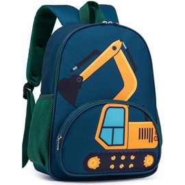 LOIDOU Children's Backpack Boys Children's Backpack Daypack Preschool Backpack Nursery Bag School Backpack for School Nursery, Vehicle blue, Classic