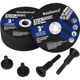 NuoDunco Cutting Disc 75 Metal Stainless Steel Iron 75 x 1.0 mm Cutting Disc 25 Pieces Cutting Disc for Angle Grinder (25 Pieces + 1 Mandrel)