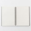 Muji NAA39A8A Premium Paper, Double Ring Notebook, with Rubber Clasp,