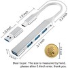 La Brodée Hub USB C, 4 Puertos Mini USB con