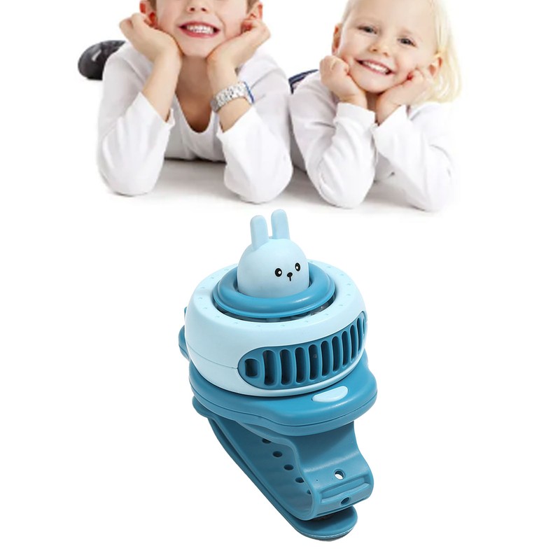 Innovative Cartoon Children's Watch Fan USB Students Portable Small Mini