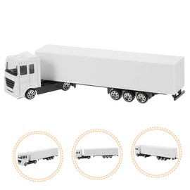 Toyvian LKW-modellspielzeug Mini- -LKW-Modell Auto Mit Reibungsantrieb Reibungsautos Fahrzeugspielzeug Aus Babyautospielzeug Traktor Weiß Europäischer Stil Legierung