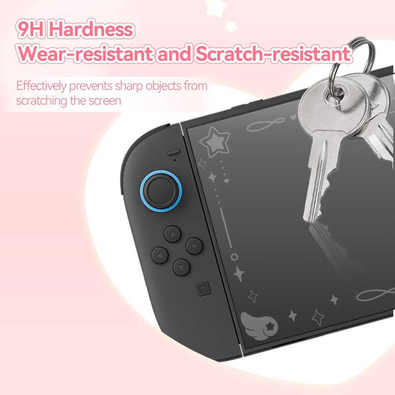 GeekShare Premium High-Aluminum Tempered Glass Screen Protector for Switch 2