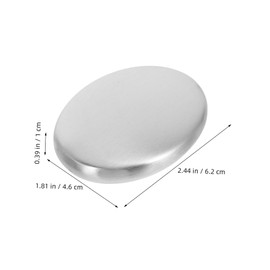 STOBAZA 2sets Stainless Steel Odor Absorber Soap Kitchen Bathroom Accessory Odor Remover Hand Washer Dishwasher Safe Easy to Use 3pcs*2