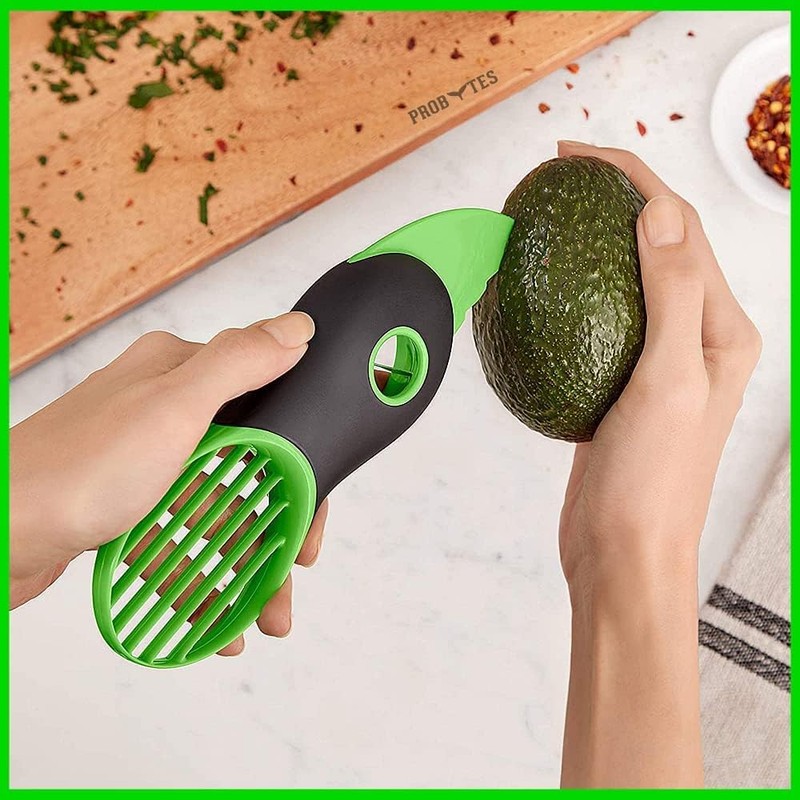 Avocado Cutter, Slicer, Pitter, Stoner, 3 x 1, Multifunctional, ABS