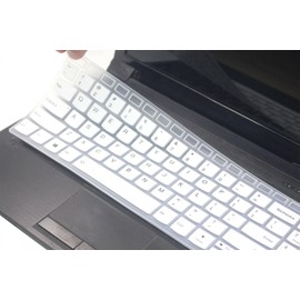 Uhamn Silicone Keyboard Skin Cover Compatible with Lenovo Yoga 7i 15.6" 16", IdeaPad 3 3i 15.6 17.3, IdeaPad 5 5i 15.6 17.3, IdeaPad Flex 5 15.6, Yoga Slim 7 15, IdeaPad Slim 7 15.6 (White)