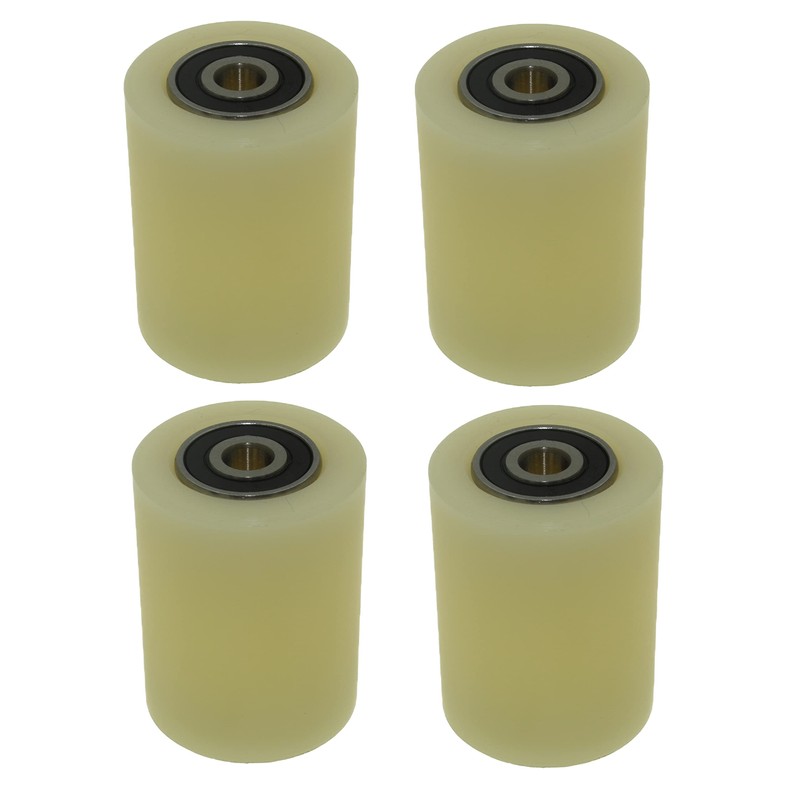 4 Pieces Nylon Rollers 30 mm diameter 40 mm wide