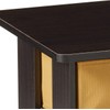 Furinno End Table Bedroom Night Stand, Petite, Espresso, Set of