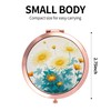 Dynippy Compact Mirror Rose Gold Makeup Mirror Folding Mini Pocket