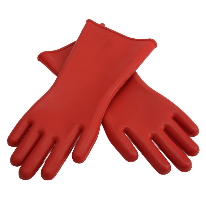 Pair of Electrical Insulated Gloves Natural Rubber Anti Electricity 10000V