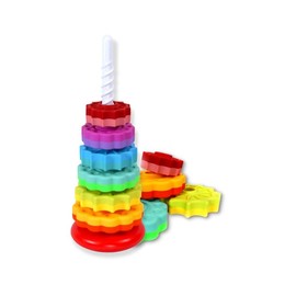 Toddler Tested Spinning Stacker Toy - Rainbow Ring Stacker Montessori Baby Toys for 15 Months+ - Sensory & Learning Toys for Toddlers for Boys & Girls
