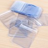 DOERDO 100 Pieces PVC Clear Jewelry Anti Oxidation Zipper Bag