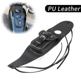 Unbranded Fuel Oil Tank Cap Cover Panel Bag Fit For Harley Sportster 1200 Iron 883 XL883N