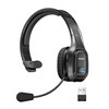 TECKNET Trucker Bluetooth Headphones with Microphone Noise Canceling Wireless On