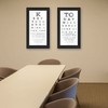 Trendy Decor4U "Eye Charts 2-Piece Vignette by Marla Rae, Black