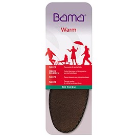 Bama Tri Therm Fleecesohle, Einlegesohle für warme Füße, Fleecesohle für leichte Kälte, Unisex, Braun, Größe: 37