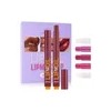 Set De Pintalabios X Make-up Press, Brillo Labial Liso Y