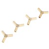 Akozon Barb Hose Fitting Y-Shape Barbed 3-Way Connector Barb Hose