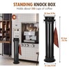 Nisorpa Coffee Knock Box,Commercial Floor-Standing Coffee Grounds Knock Box with