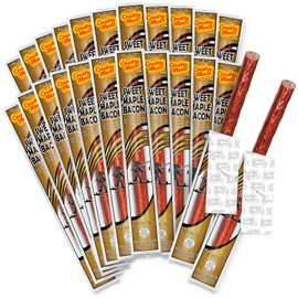 Country Meats, Meat Sticks, 0 Trans Fat, USDA Certified, Good Source of Protein, Carb Conscious Snack (24 Meat Sticks, Sweet Maple Bacon)