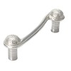 Carpe Diem Hardware 299-24 Millennium Scroll 4-Inch O.C. Pull, Platinum