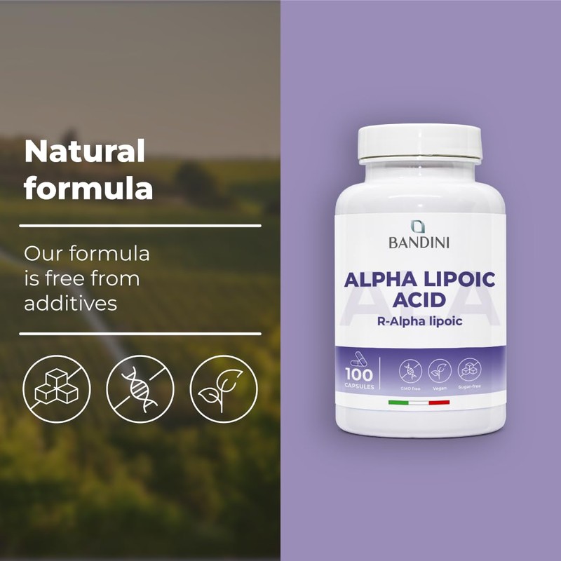 Bandini® Alpha Lipoic Acid 200mg Supplement - 100 High Strength