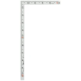 Shinwa Sokutei 11102 Curb Scale, Same Thickness, Same Face and Back, Masterpiece, White, 1 Shaku