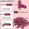Vnjaoi Nail Drill Bits Upgrade Small Sanding Bands with 1