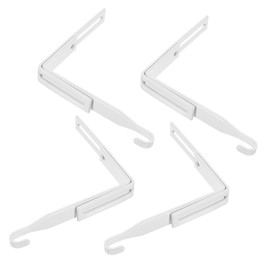 Zerodeko 4pcs Adjustable Metal Over Door Hooks Versatile Cabinet Hanger Hook for Towels Coats and Bags and Sturdy Design for Home Organization
