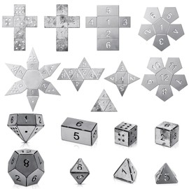 Therwen 9 Pieces Dice Welding Kit Welding Coupons DIY Welding Equipment Mild Steel Triangle Plate for Beginners TIG MIG Gas Arc Stick Welding Training Practice Accessories Tools, 8 Styles (1.5 Inch)