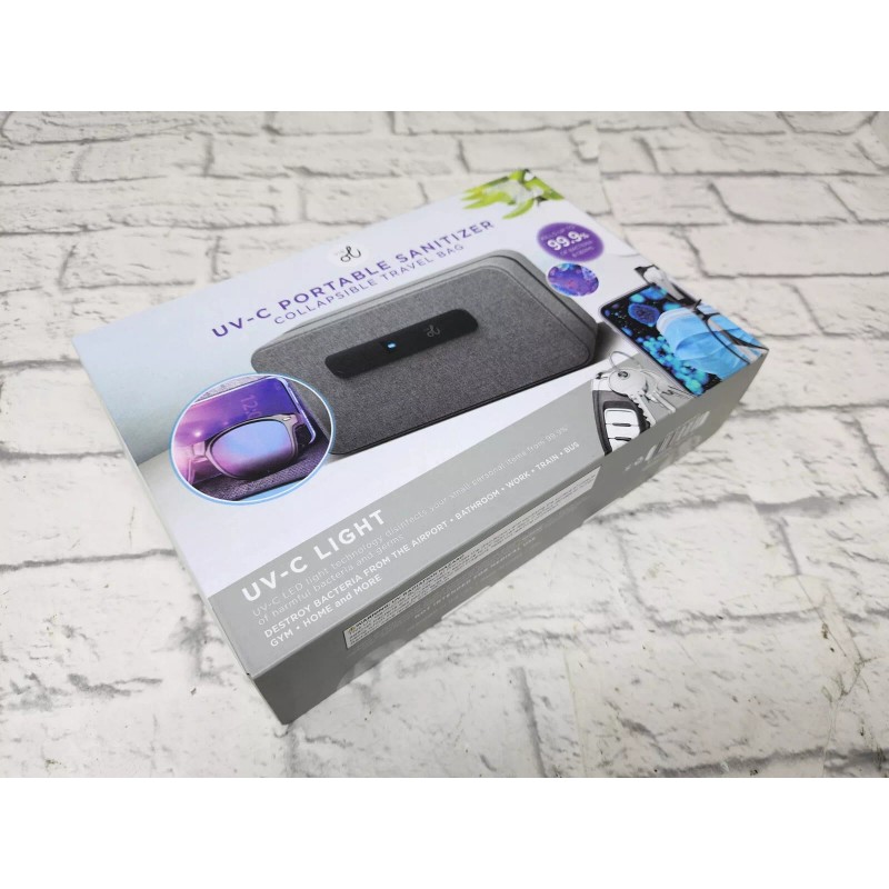 Vie Oli UV-C LED Light Portable Sanitizer Case Travel Bag,