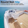 sourcing map Boat Hatch with Screws 4" Round Black