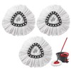 3Pcs Mop Replacement Heads Compatible for Vileda, Microfiber Swivel Mops