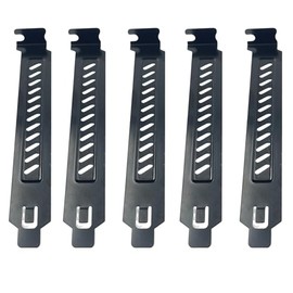 10PCS Black PCI Slot Covers,Dust Filter Bracket Expansion Blanking Plate for Computer Cases