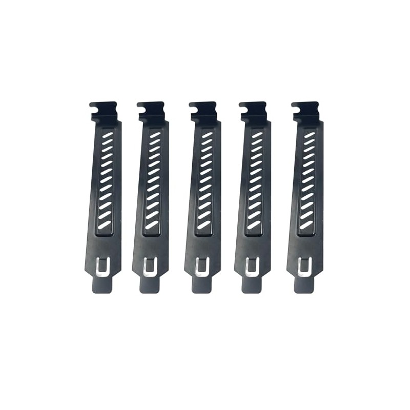 10PCS Black PCI Slot Covers,Dust Filter Bracket Expansion Blanking Plate