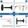 KOLAKO Curtain Tie Backs Hooks, Black Curtain Holdbacks Metal Wall