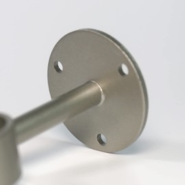 IHRDNNR Curtain Rod Brackets Heavy Duty Ceiling-Mount Rod Holders for Fits Rods up to 1 or 1.25 Inch Rods, Set of 3 (Silver)