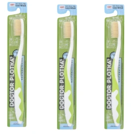 Doctor Plotka's MOUTH WATCHERS ADULT TOOTHBRUSH GREEN-****VALU