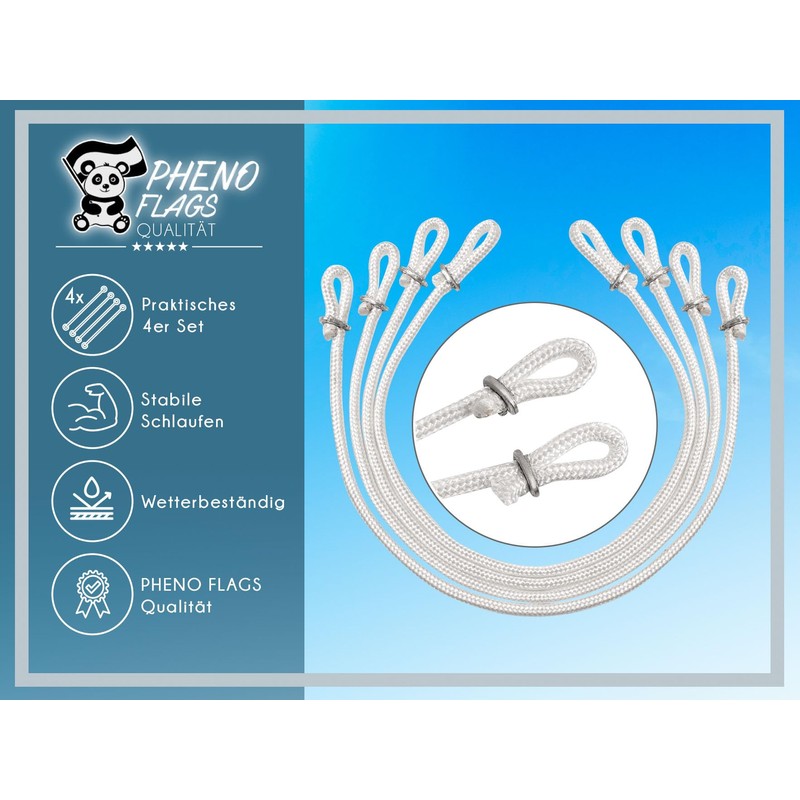 PHENO FLAGS Premium Flag Loops, Set of 4, 41 cm,
