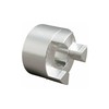 Jaw Coupling Hub,1/2",Aluminum