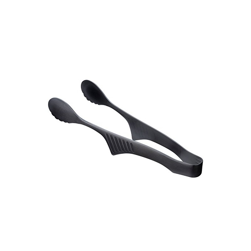 Todai 18-0 Claver Revo Sweet Tongs, Black Oxidized Color, 04600605,
