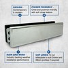UAP 12 Inch iPlate Letter Box with Anti-Vandal Flap &