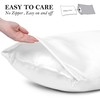 PiccoCasa Satin Pillowcases for Hair and Skin with Eye Mask
